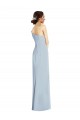 Online Azul cielo claro Trompeta Hombros Descubiertos Crepé Elástico Largo Formales Vestidos de dama de honor / Vestidos de fiesta