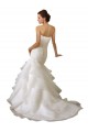Online Blanco Sirena Cuello de Corazón Cola capilla Tul Vestidos de novia