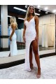Online Color mostrado Cubierta Cuello en V Lentejuelas Terciopelo Largo Vestidos de fiesta