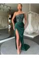 Online Color mostrado Cubierta Sin tirantes Barrer tren Lentejuelas Terciopelo Largo Vestidos de fiesta