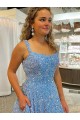 Online Color mostrado línea A Cucharón Cola corte Lentejuelas Terciopelo Largo Vestidos de fiesta