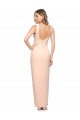 Online Cubierta Cuadrado Crepé Elástico Largo Formales Vestidos de dama de honor / Vestidos de fiesta