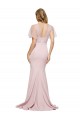 Online Cubierta Un Hombre Cuello de Corazón Crepé Elástico Tul Largo Formales Vestidos de dama de honor / Vestidos de fiesta