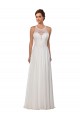 Online Marfil Cubierta Ilusión Cola capilla Gasa Vestidos de novia