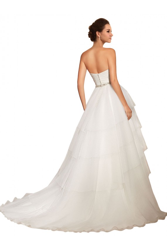 Online Marfil Cuello de Corazón Cola capilla Tul Vestidos de novia