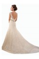 Online Marfil Sirena Ilusión Cola capilla Tul Encaje Vestidos de novia
