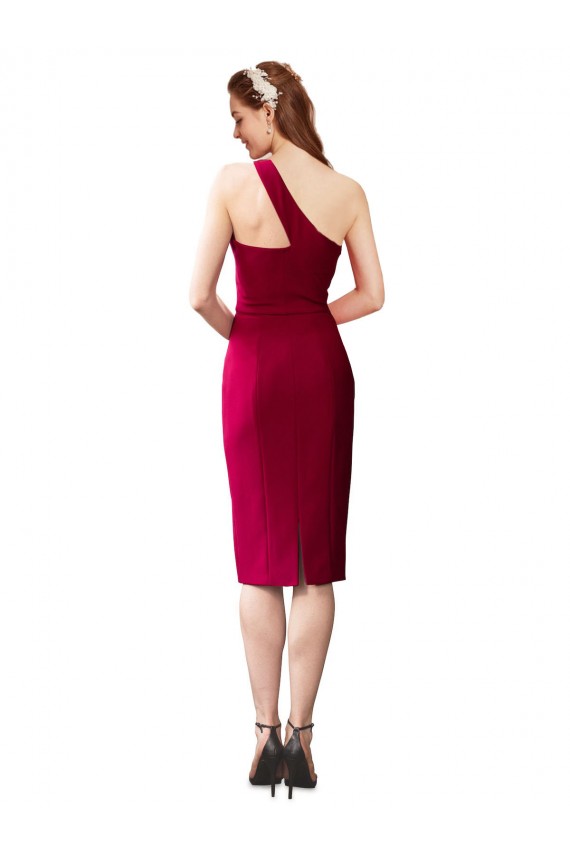 Online Negro Cubierta Un Hombre Cóctel Crepé Elástico Corto Formales Vestidos de dama de honor / Vestidos de fiesta / Vestidos de cóctel
