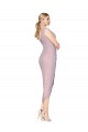 Online Primavera Sirena Cuello en V Cuello Alto Cóctel Gasa Corto Asimétrico Formales Vestidos de dama de honor / Vestidos de fiesta