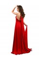 Online Rojo línea A Halter Spandex Largo Formales Vestidos de dama de honor / Vestidos de fiesta
