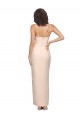 Online Cubierta Sin tirantes Crepé Elástico Largo Vestidos de dama de honor / Vestidos de fiesta