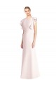Online Rosa Trompeta Barco Crepé Elástico Largo Vestidos de dama de honor / Vestidos de fiesta
