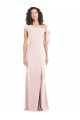 Online Rosa Trompeta Hombros Descubiertos Crepé Elástico Largo Formales Vestidos de dama de honor / Vestidos de fiesta