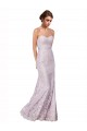 Online Sirena Cuello de Corazón Encaje Largo Vestidos de dama de honor / Vestidos de fiesta
