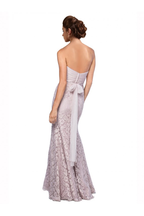 Online Sirena Cuello de Corazón Encaje Largo Vestidos de dama de honor / Vestidos de fiesta