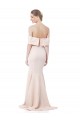 Online Sirena Hombros Descubiertos Crepé Elástico Largo Formales Vestidos de dama de honor / Vestidos de fiesta