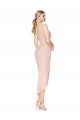Online Sirena Tirantes espagueti Crepé Elástico Corto Asimétrico Formales Vestidos de dama de honor / Vestidos de fiesta / Vestidos de cóctel
