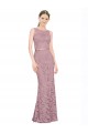 Online Sirena Ilusión Encaje Largo Vestidos de dama de honor / Vestidos de fiesta