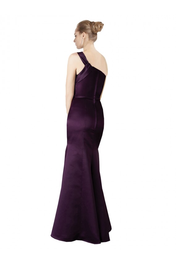 Online Uva Sirena Un Hombre Satén Largo Vestidos de dama de honor / Vestidos de fiesta