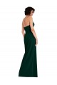 Online Verde Midnight Cubierta Cucharón Sin tirantes Crepé Elástico Largo Formales Vestidos de dama de honor / Vestidos de fiesta
