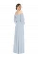 Online línea A Hombros Descubiertos Gasa Largo Formales Vestidos de dama de honor / Vestidos de noche