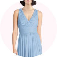 Online Cuello en V Vestidos de dama de honor