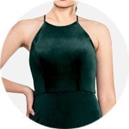 Online Cuello joya Vestidos de dama de honor