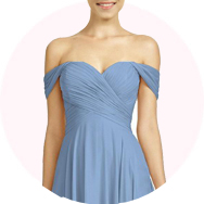 Online Hombros Descubiertos Vestidos de dama de honor
