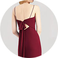 Online Corbata en la espalda Vestidos de dama de honor