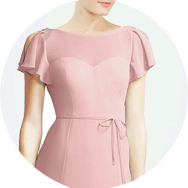 Online Manga Corta Vestidos de dama de honor