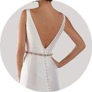 Online V Volver Vestidos de novia
