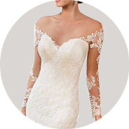 Online Manga Larga Vestidos de novia